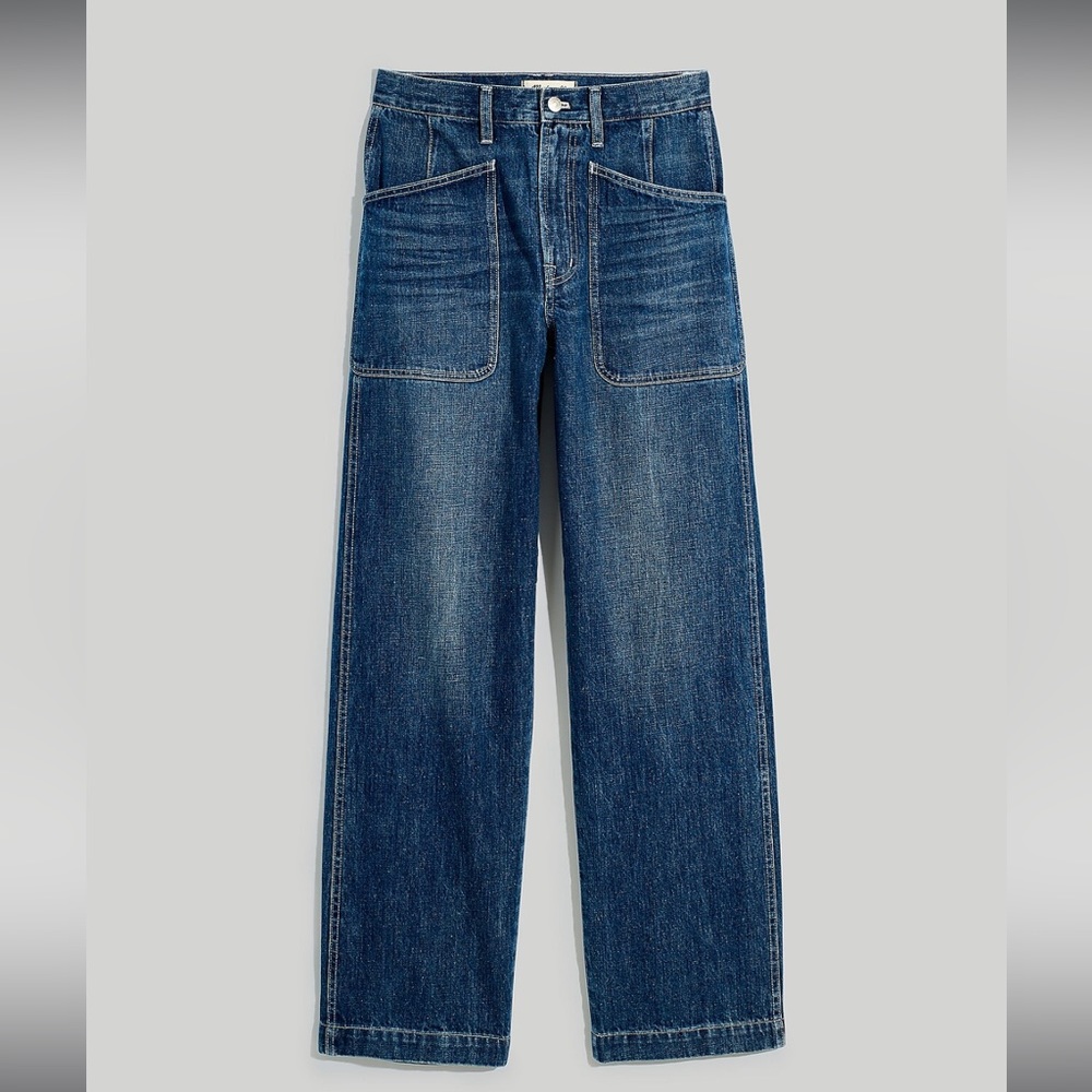 Madewell The Perfect Vintage Wide-Leg Selvedge Jean